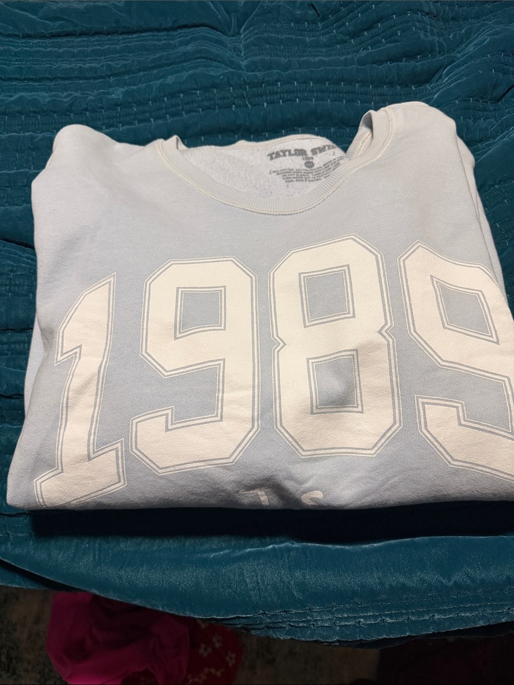 Taylor Swift Light Blue '1989' Crewneck Sweater